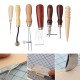 7pcs Leather Craft DIY Punch Tools Kit Stitching Carving Sewing Saddle Groover