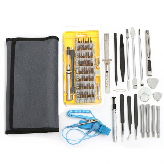 80 In 1 Screwdriver Repair Opening Tools Kit Pry for Pad Mobile Phone 3 Colors