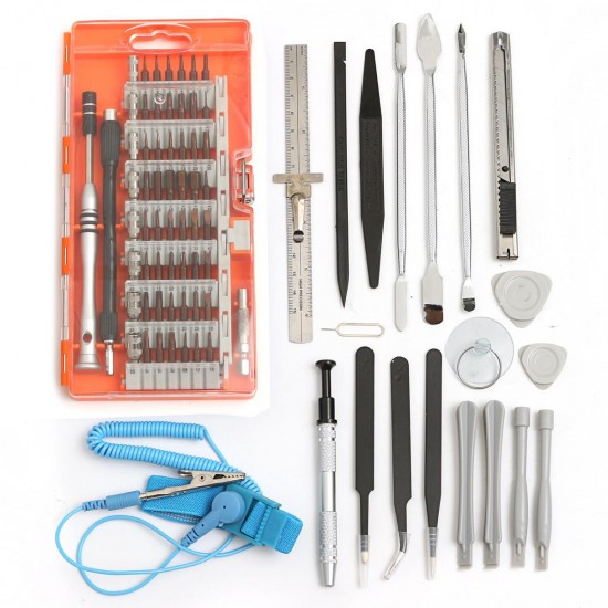 80 In 1 Screwdriver Repair Opening Tools Kit Pry for Pad Mobile Phone 3 Colors