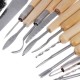 8/22/30PCS Leather Craft Tools Carving Stitching Sewing Sculpture Ceramic Kit