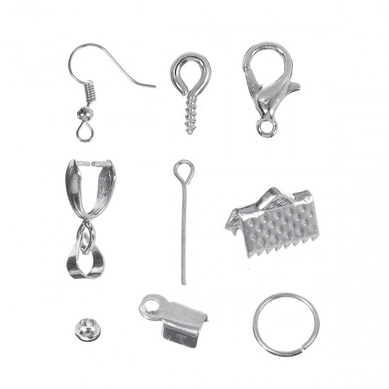 900Pcs Girls DIY Necklace Metal Lobster Clasps Hooks Make Beads Jewellery Making Set 900Pcs Girls DIY Necklace Metal Lobster Clasps Hooks Make Beads Jewellery Making Set