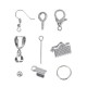 900Pcs Girls DIY Necklace Metal Lobster Clasps Hooks Make Beads Jewellery Making Set