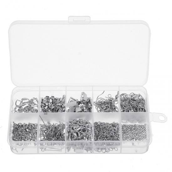 900Pcs Girls DIY Necklace Metal Lobster Clasps Hooks Make Beads Jewellery Making Set 900Pcs Girls DIY Necklace Metal Lobster Clasps Hooks Make Beads Jewellery Making Set