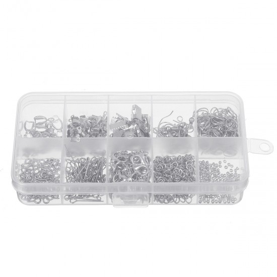 900Pcs Girls DIY Necklace Metal Lobster Clasps Hooks Make Beads Jewellery Making Set 900Pcs Girls DIY Necklace Metal Lobster Clasps Hooks Make Beads Jewellery Making Set