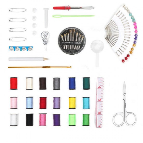 91pcs Portable Sewing Kit Home Travel Emergency Professional Sewing Set