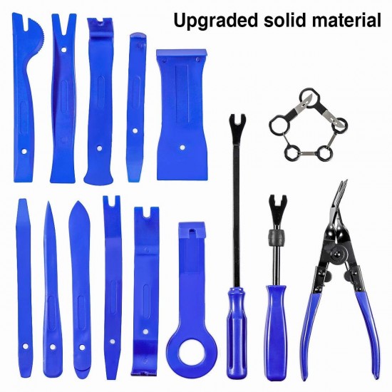 Auto Trim Removal Tool Set for Audio Dash Door Panel Window Molding Fastener Remover Tools Kit