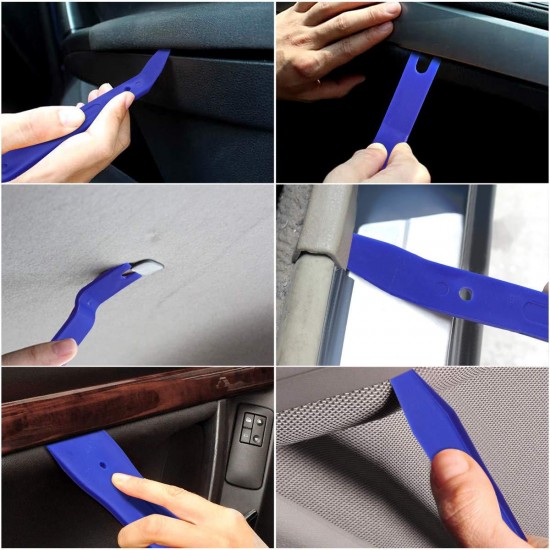 Auto Trim Removal Tool Set for Audio Dash Door Panel Window Molding Fastener Remover Tools Kit Auto Trim Removal Tool Set for Audio Dash Door Panel Window Molding Fastener Remover Tools Kit