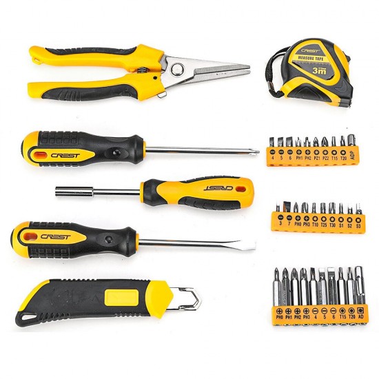 105095 Household Electric Screwdriver Repair Kit Tools with Plastic Toolbox