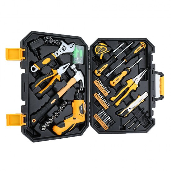 105095 Household Electric Screwdriver Repair Kit Tools with Plastic Toolbox