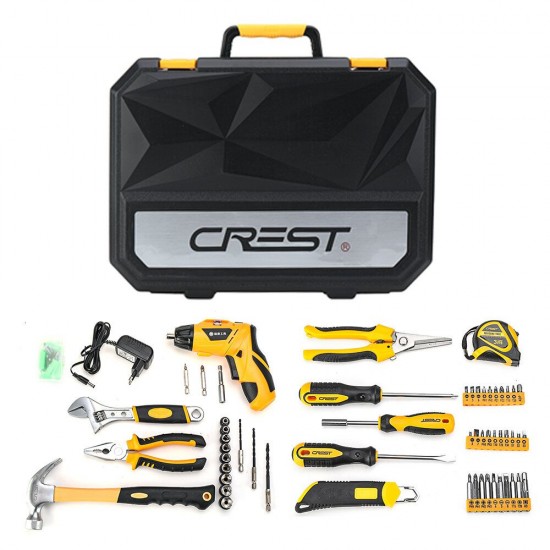 105095 Household Electric Screwdriver Repair Kit Tools with Plastic Toolbox