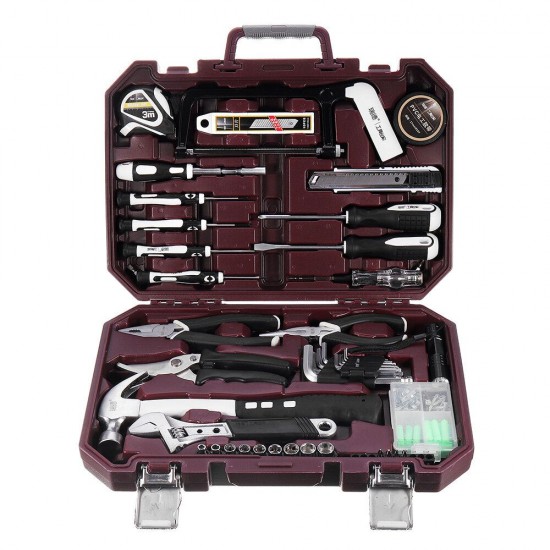 105128 Household Comprehensive Service Kit with Plastic Toolbox