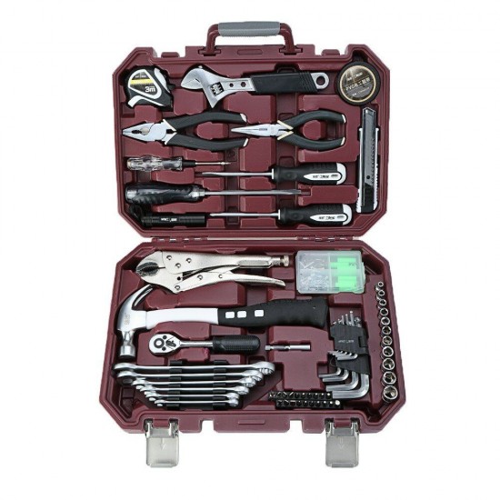 63pcs Socket Wrench Kit Spanner Screwdriver Household Motorcycle Automobile Car Maintenance Tool Hardware Set