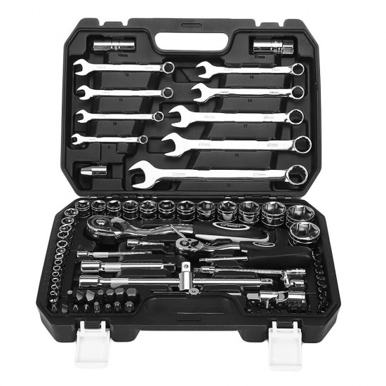 82 PCS Multifunction HomeTools Set Wrench Car Repair Tools with Plastic Toolbox 82 PCS Multifunction HomeTools Set Wrench Car Repair Tools with Plastic Toolbox