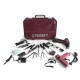 Professional Red 12V Lithium Electric Power Drill Set with Plastic Toolbox