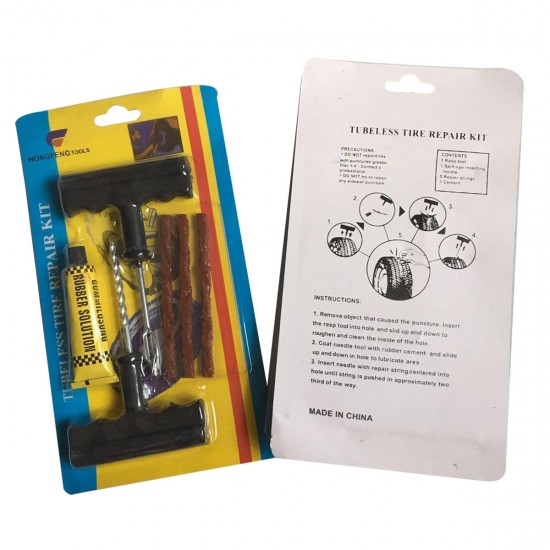 Car Tire Repair Kit 6-Piece Repair Tool Set Car Motorcycle Battery Car Tire Repair Tool Puncture Plug