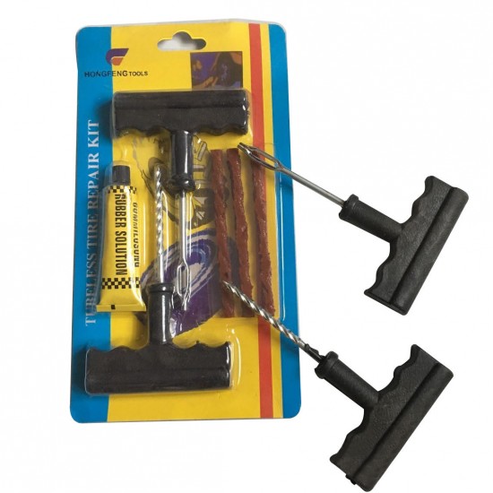 Car Tire Repair Kit 6-Piece Repair Tool Set Car Motorcycle Battery Car Tire Repair Tool Puncture Plug