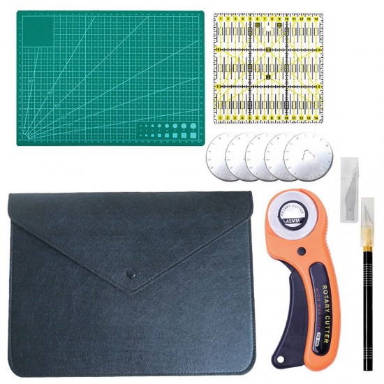 Clothing Sewing Tools Kit Hand Cutting KniIfe Set Rotary Cutter Patchwork Cloth