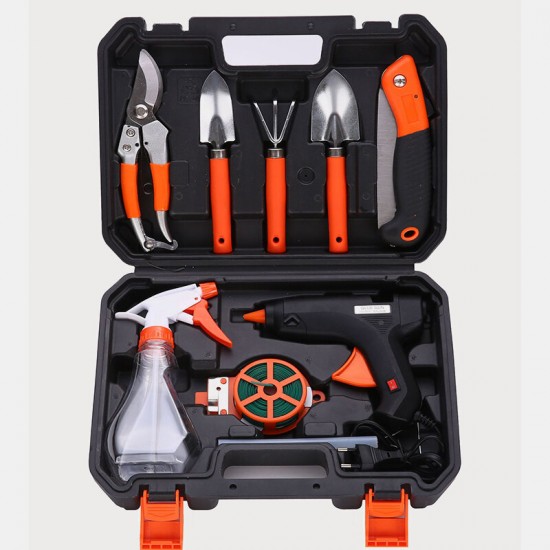 Hardware Tool Box Garden Gardening Tool Combination Set Electric Glue Set Garden Planting Tools Hardware Tool Box Garden Gardening Tool Combination Set Electric Glue Set Garden Planting Tools