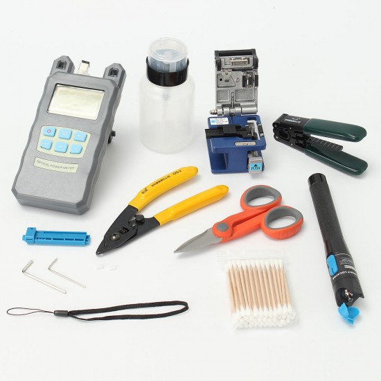 LiteArk TK16 11-IN-1 Fiber Optic FTTH Tools Kit Power Meter FC-6S Fiber Cleaver LiteArk TK16 11-IN-1 Fiber Optic FTTH Tools Kit Power Meter FC-6S Fiber Cleaver