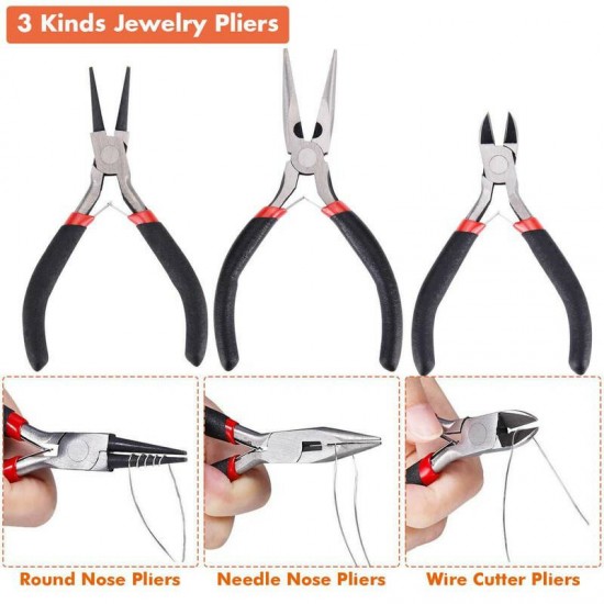 Mixed Jewelry Making Supplies Tools Kit Set Wires Beads 1072/1126/1497/2028Pcs Mixed Jewelry Making Supplies Tools Kit Set Wires Beads 1072/1126/1497/2028Pcs