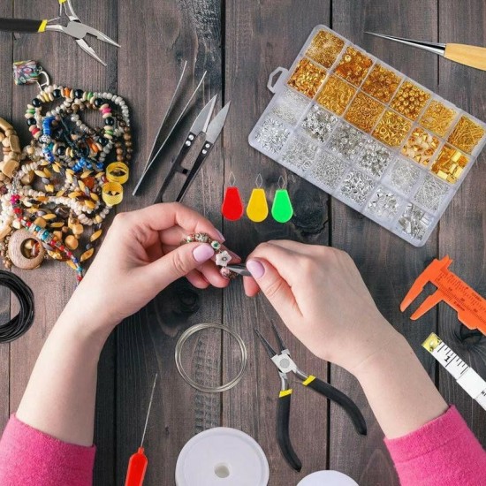 Mixed Jewelry Making Supplies Tools Kit Set Wires Beads 1072/1126/1497/2028Pcs Mixed Jewelry Making Supplies Tools Kit Set Wires Beads 1072/1126/1497/2028Pcs