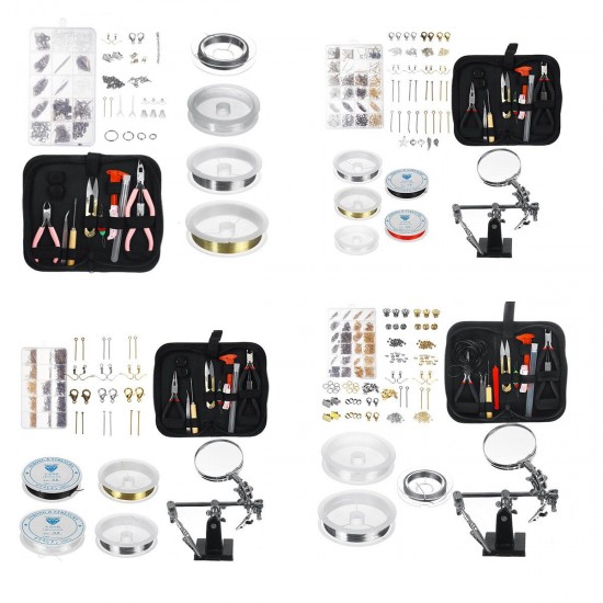Mixed Jewelry Making Supplies Tools Kit Set Wires Beads 1072/1126/1497/2028Pcs Mixed Jewelry Making Supplies Tools Kit Set Wires Beads 1072/1126/1497/2028Pcs