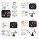 Mixed Jewelry Making Supplies Tools Kit Set Wires Beads 1072/1126/1497/2028Pcs