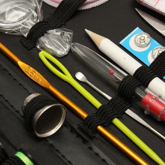 Multifunctional Sewing Kit Thread Threader Needle Tape Measure Scissor Storage Set