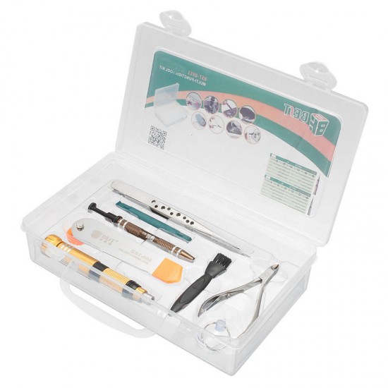 Multifunctional Tool Box Dual Use Storage Case With 21 Grids & Repairtools