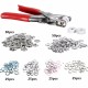 Pliers 9.5mm + 200 Press Pliers Plastic Button Studs Popper Fastener Setter Tool Pliers 9.5mm + 200 Press Pliers Plastic Button Studs Popper Fastener Setter Tool