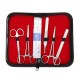 Stainless Steel Hemostatic Artery Locking Clamp Surgical Forceps Tweezers with Blade Tools Kit Stainless Steel Hemostatic Artery Locking Clamp Surgical Forceps Tweezers with Blade Tools Kit