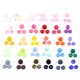 T5 30 Colours Fastener Snap Set Snap Button Colorful Plastic Resin Clothes Buttons