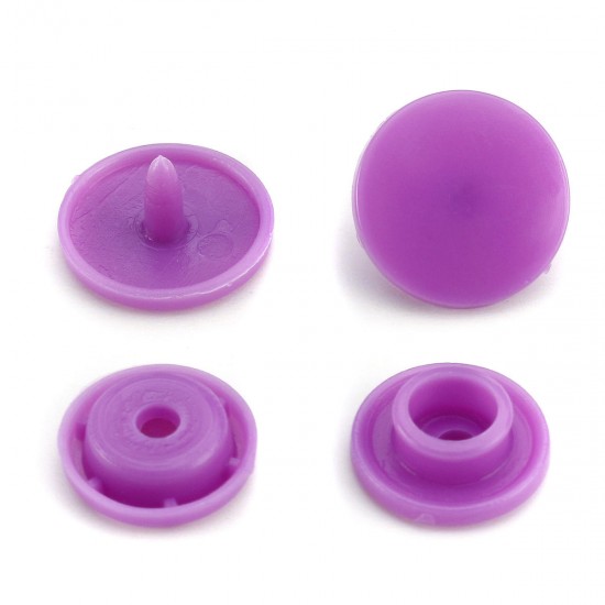 T5 30 Colours Fastener Snap Set Snap Button Colorful Plastic Resin Clothes Buttons