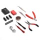 V2 DIY Kit All-in-One Vape Ceramic Tweezer Heat Wire Pliers Tool Bag 521 Mini Tab Scissors Resistance Tester