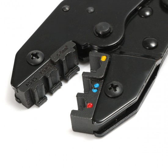 WXK-30JN Insulated Terminals Ferrules Crimping Plier Ratcheting Crimper Tool with 5 Interchangeable Tips WXK-30JN Insulated Terminals Ferrules Crimping Plier Ratcheting Crimper Tool with 5 Interchangeable Tips