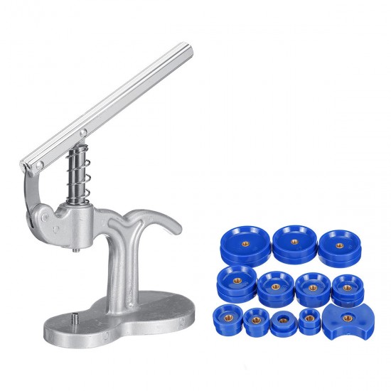 Watch Back Case Cover Press Closer Watchmaker Presser Repair Tool with 12 Dies Watch Back Case Cover Press Closer Watchmaker Presser Repair Tool with 12 Dies