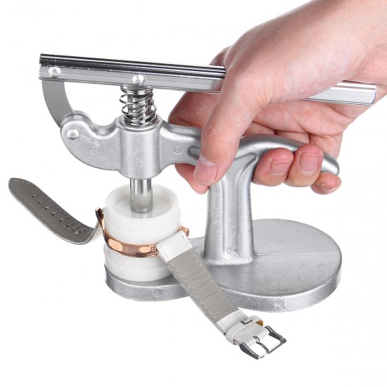 Watch Back Case Press Opener Crystal Glass Closer Fitting Repair Tool with 12 Dies Watch Back Case Press Opener Crystal Glass Closer Fitting Repair Tool with 12 Dies