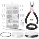 Wire Jewelry Making Starter Kit Sterling Repair Tools Craft Supplies Set 3 Color Wire Jewelry Making Starter Kit Sterling Repair Tools Craft Supplies Set 3 Color