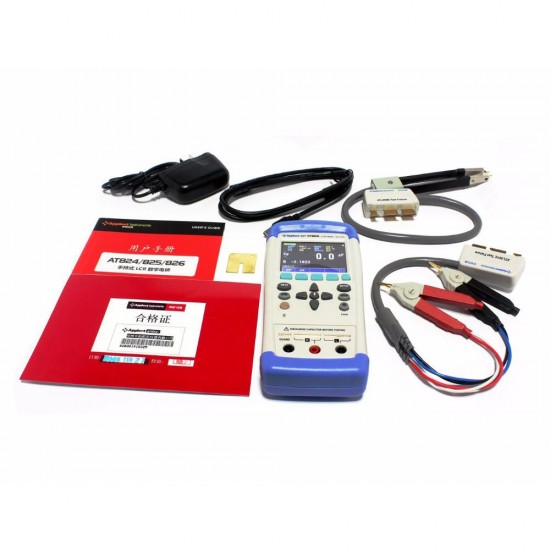 AT825 AT826 Handheld LCR Meter Digital Bridge Frequency 10KHz 100KHz Capacitance Inductance Resistance Tester