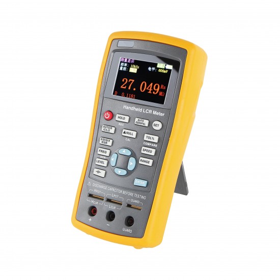 ET430B Digital LCR Meter 10KHz Testing Frequency Capacitance Inductance Resistance Meter Precision 1KHz 10KHz Handheld LCR Bridge Meter ET430B Digital LCR Meter 10KHz Testing Frequency Capacitance Inductance Resistance Meter Precision 1KHz 10KHz Handheld LCR Bridge Meter