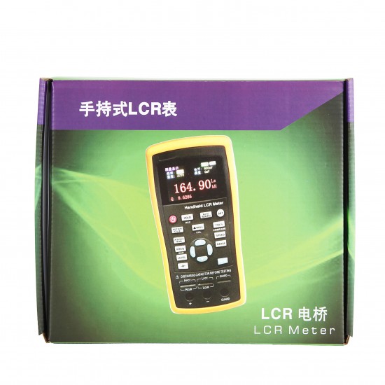 ET430B Digital LCR Meter 10KHz Testing Frequency Capacitance Inductance Resistance Meter Precision 1KHz 10KHz Handheld LCR Bridge Meter ET430B Digital LCR Meter 10KHz Testing Frequency Capacitance Inductance Resistance Meter Precision 1KHz 10KHz Handheld LCR Bridge Meter