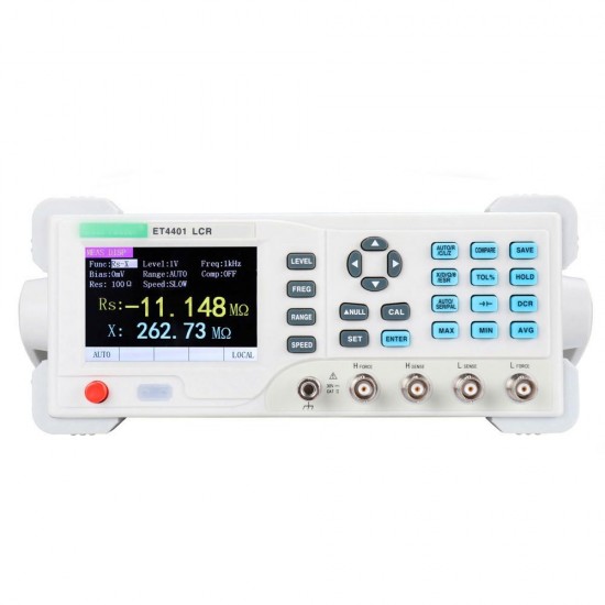 ET44 Series Desktop Digital LCR Meter Capacitance Resistance Impedance Inductance Measure LCR Bridge LCR Meter ET44 Series Desktop Digital LCR Meter Capacitance Resistance Impedance Inductance Measure LCR Bridge LCR Meter