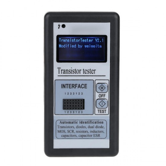 M328 Multifunctional LCD Backlight Transistor Tester Diode Thyristor Capacitance ESR Meter Tester