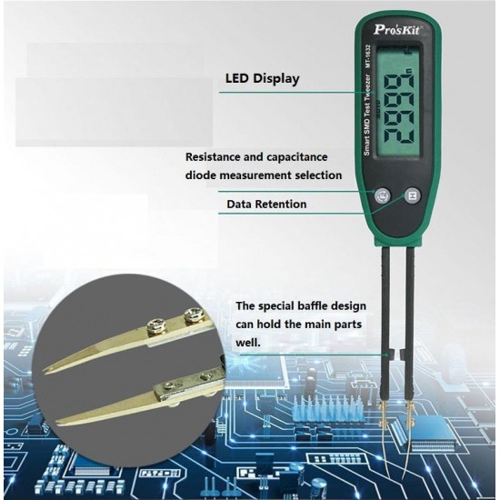 MT-1632 LCR Meter Detection SMD Components Resistor Capacitor Tester MT-1632 LCR Meter Detection SMD Components Resistor Capacitor Tester