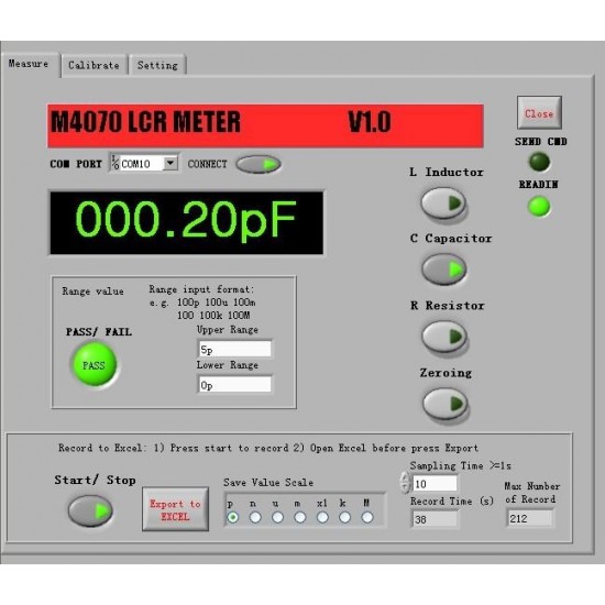 Professional M4070 Handheld LCR Bridge Capacitance Inductance Meter