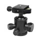 XTGP444 Professional Mini 360 Degree Fluid Rotation Tripod Head Ball for DSLR Camera