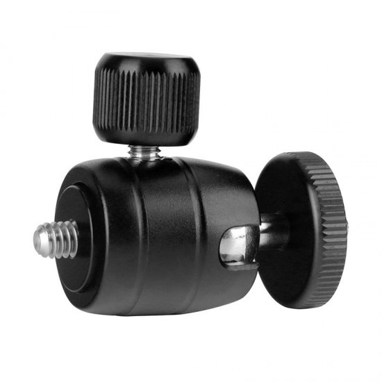 U-30P Metal Mini Tripod Head Ballhead with Dual 1/4 Screw