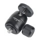 U-30P Metal Mini Tripod Head Ballhead with Dual 1/4 Screw