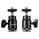 EGP-A04 1/4 inch Camera Cold Shoe Mount Gimbals for LED Right Light Tripod Stand for Youtube Live Broadcast