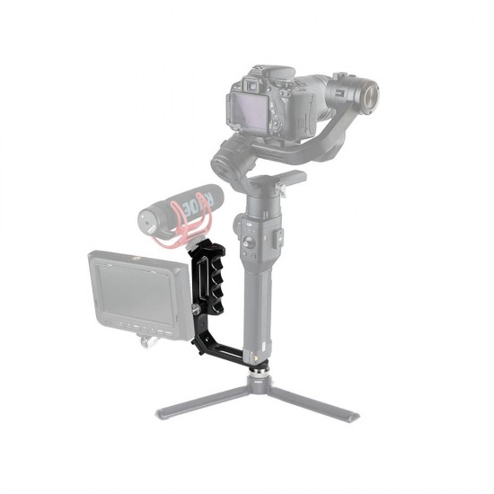 C1967 L Shape Handle Bracket for Zhiyun DJI Moza Tech Gimbal for Microphone Monitor C1967 L Shape Handle Bracket for Zhiyun DJI Moza Tech Gimbal for Microphone Monitor